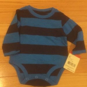Stripped long sleeve onesie shirt